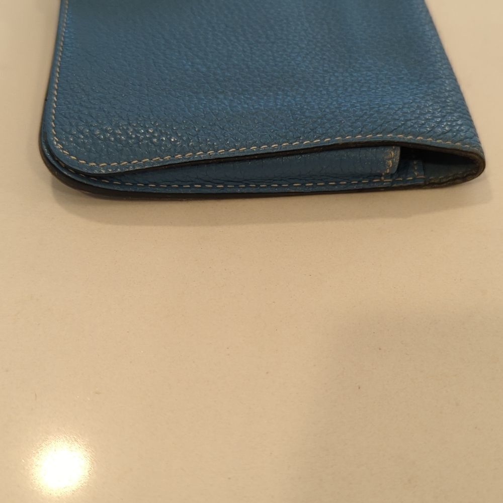 Hermès Dogon Duo Wallet Blue Jean Togo - Picture 11 of 14